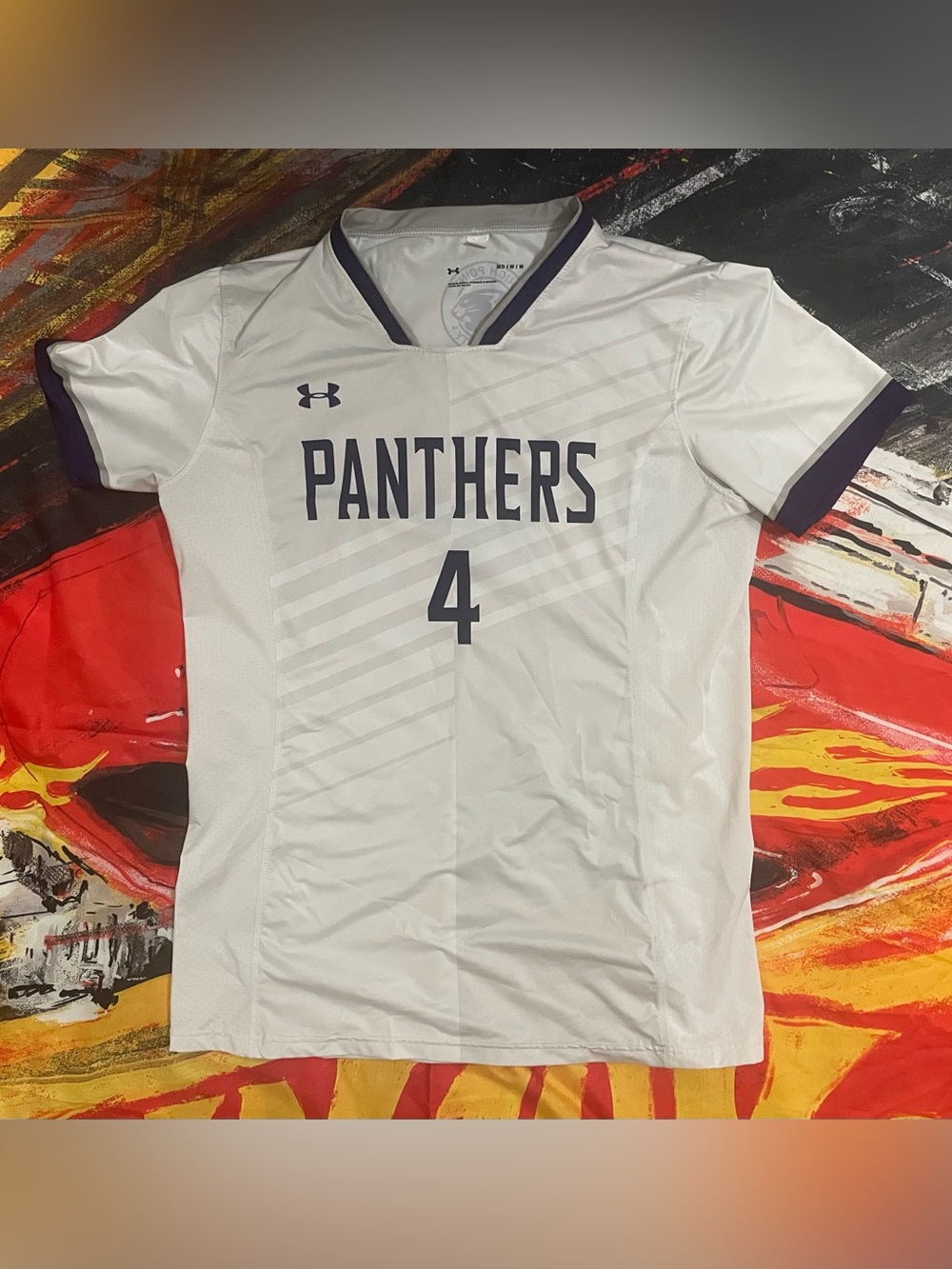 High Point University Panthers Women’s Soccer Jersey Under Armour #4 Size Med